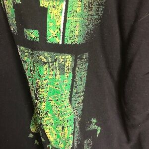 Bioworld Black Graphic Tee with Green and Yellow Accent